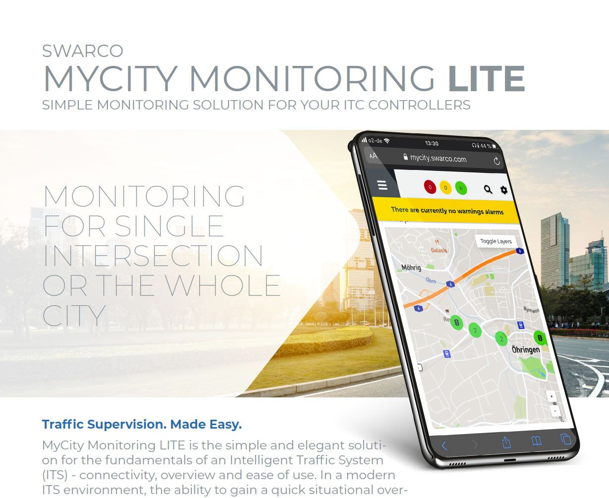 SWARCO MyCity Monitoring LITE Solution Sheet 2021