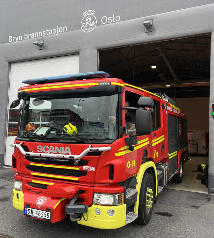 Eikenga Fire Station with 5 vehicles in operation and up to 20 daily emergency responses