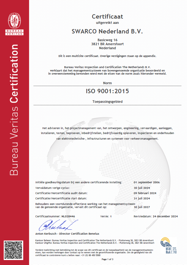 ISO 9001 Certificaat 2024