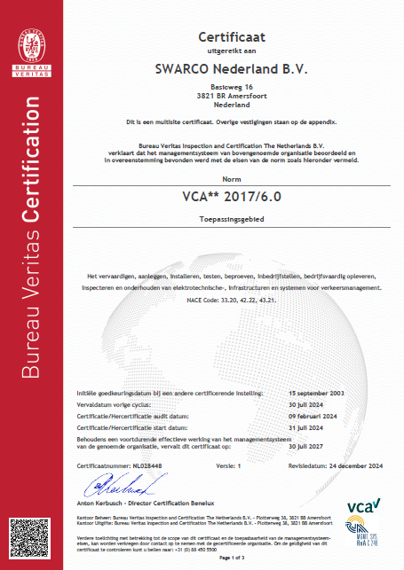 VCA 2-ster Certificaat 2024