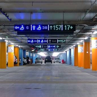 car park guidance with LED technology